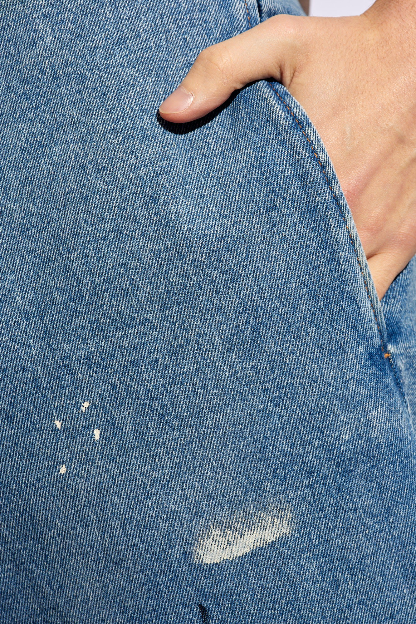 Blue Jeans with paint splatters MM6 Maison Margiela Blue Jeans with paint splatters MM6 Maison Margiela